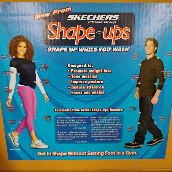 Skechers Shape Ups Fitness‎ Shoes Women's US 8 Black Leather Sneaker Walking - Picture 12 of 16